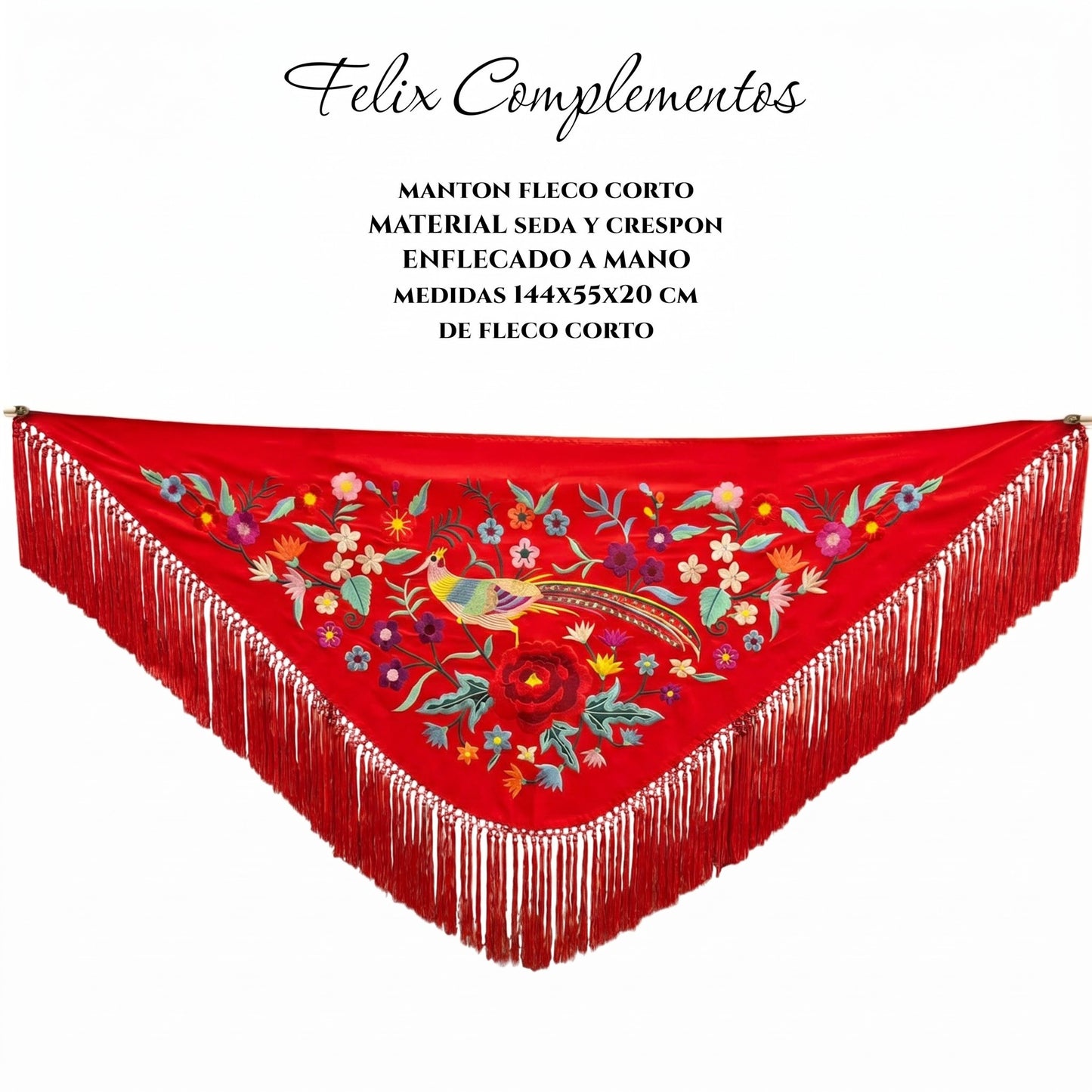 Manton Grande Faisan Rojo
