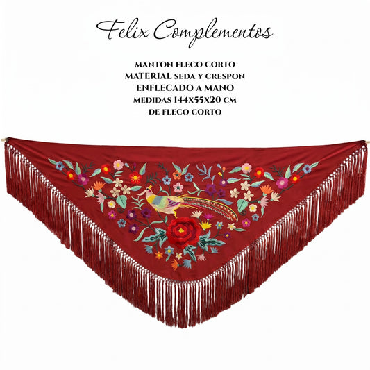 Xale vermelho pequeno