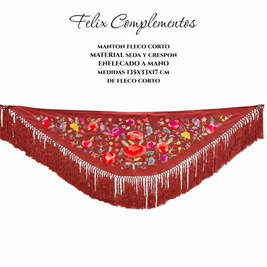 Xale vermelho pequeno