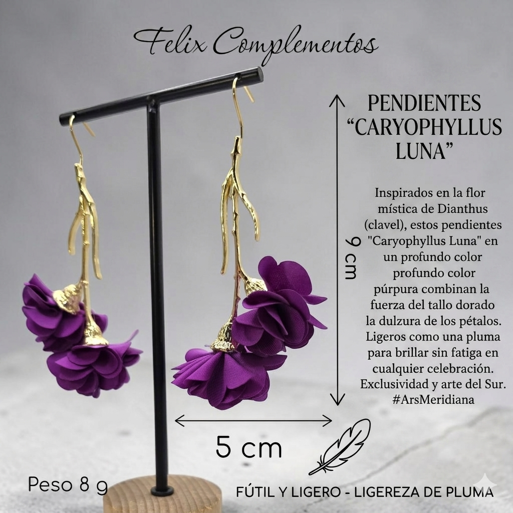 Flamenco petal earring