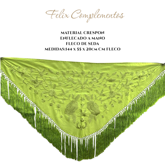 Apple green shawl