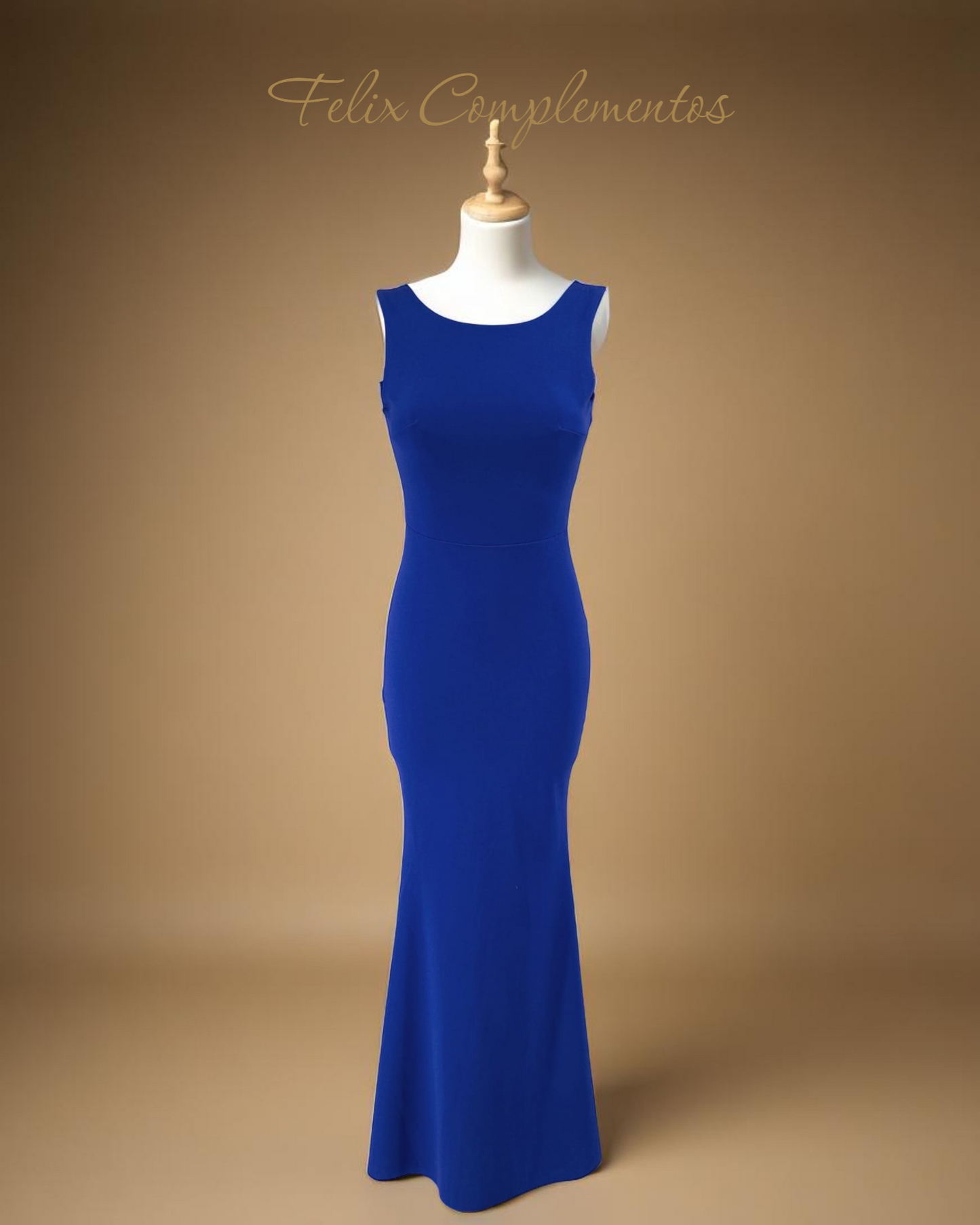 Vestido largo lazo