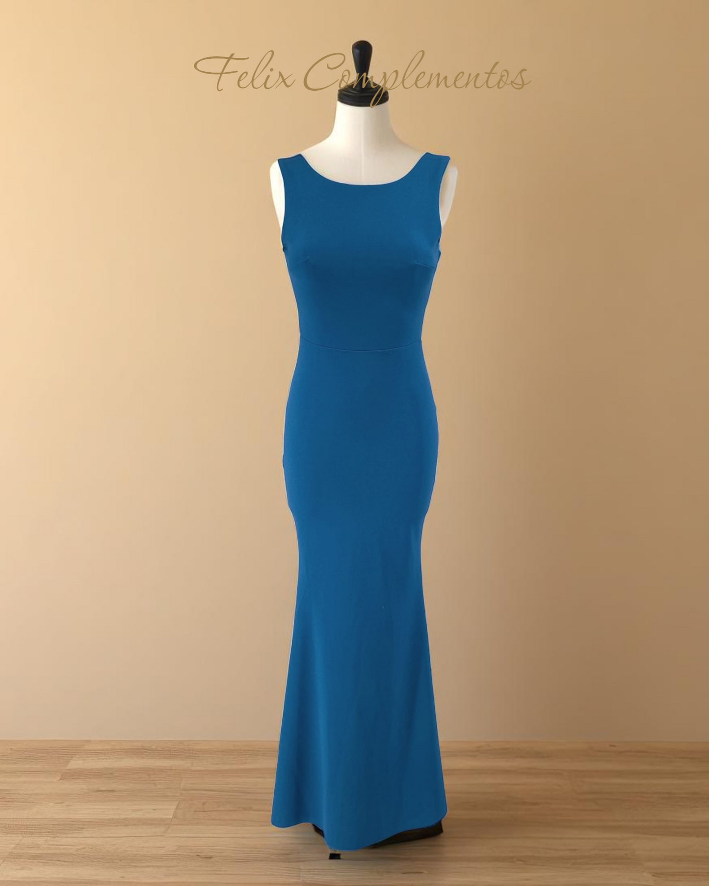 Vestido largo lazo