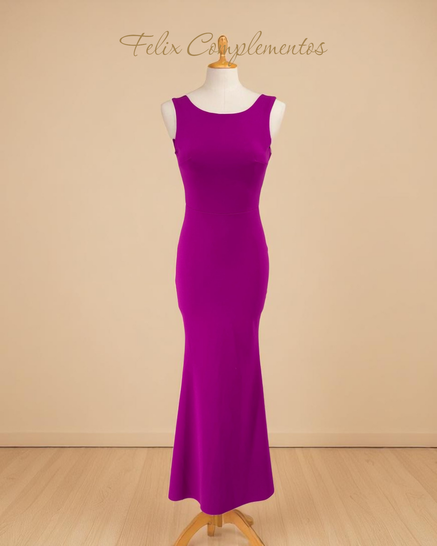 Vestido largo lazo