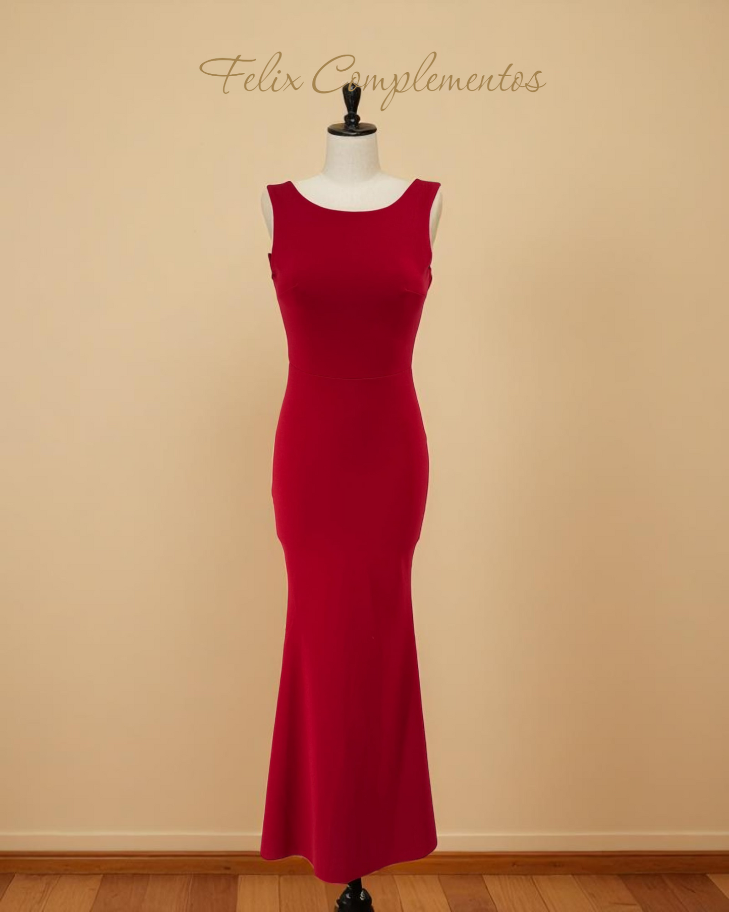 Vestido largo lazo