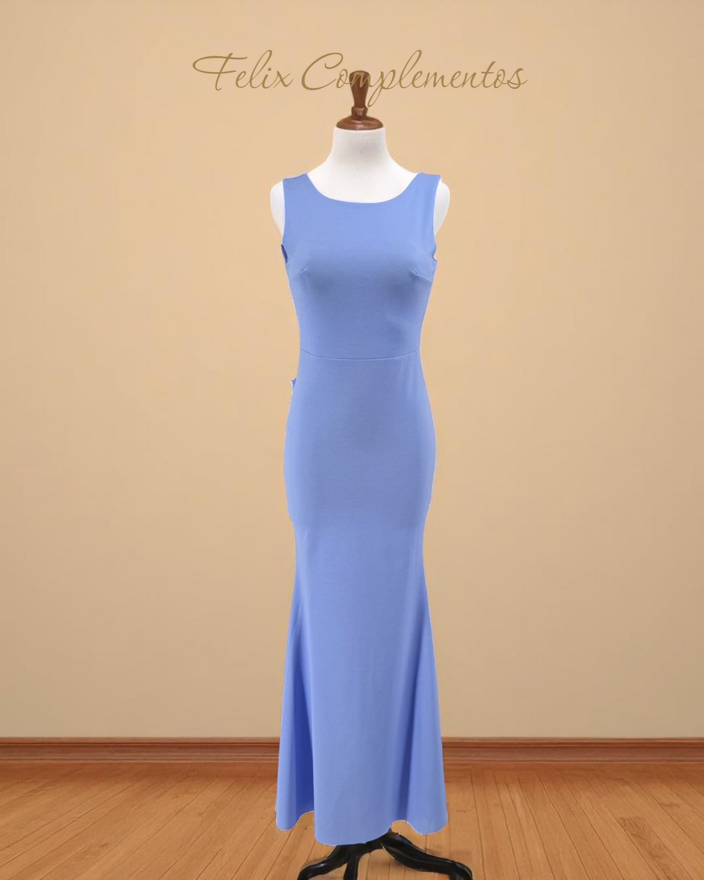 Vestido largo lazo