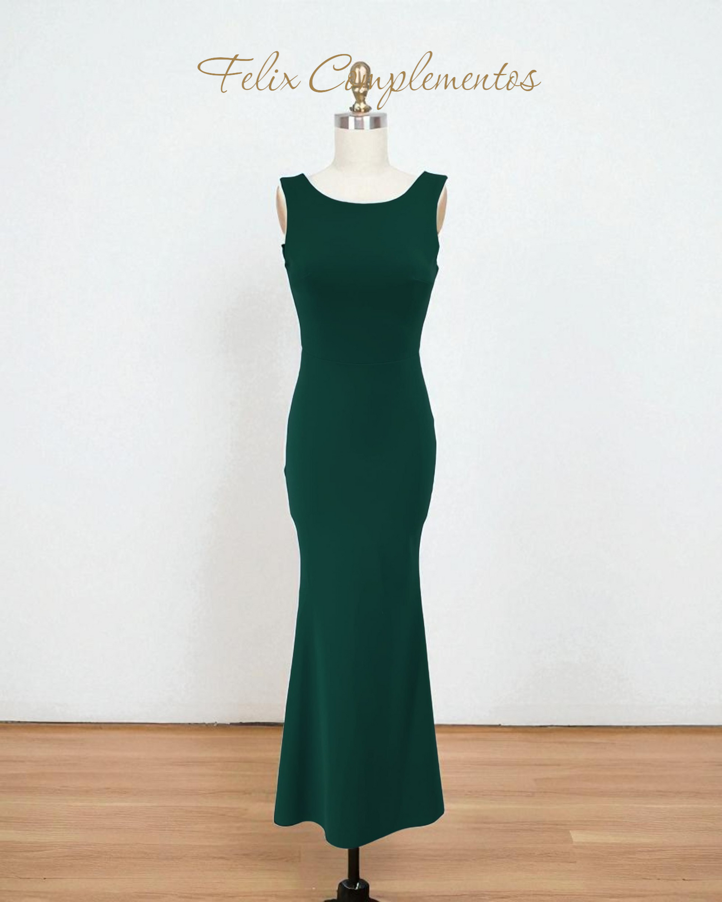 Vestido largo lazo