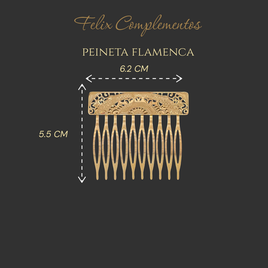 Peina rectangular calado