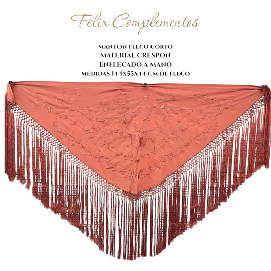 Manto coral con coral (Modelo F)