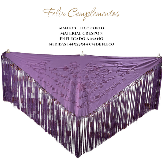Manton morado grisaceo (Modelo F)