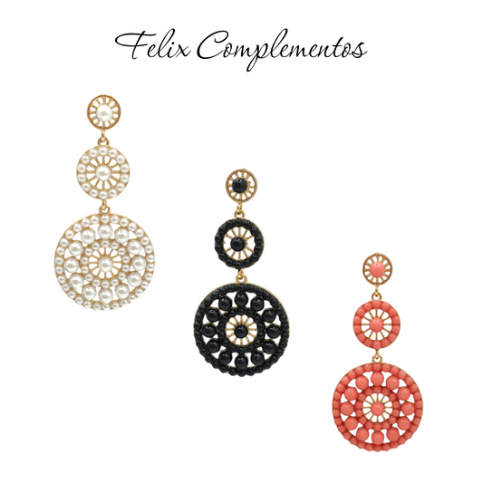Pendiente flamenca circular