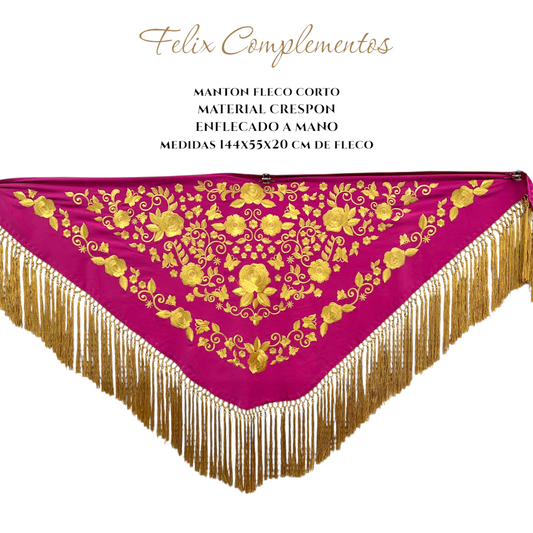 Manton bugambilla con dorado
