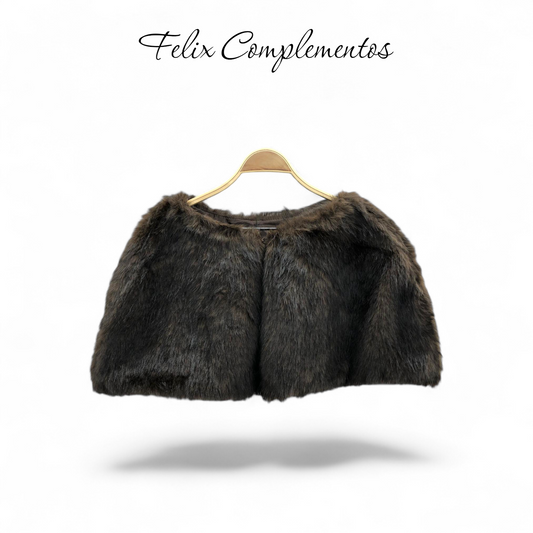 Capa de pelo marron chocolate