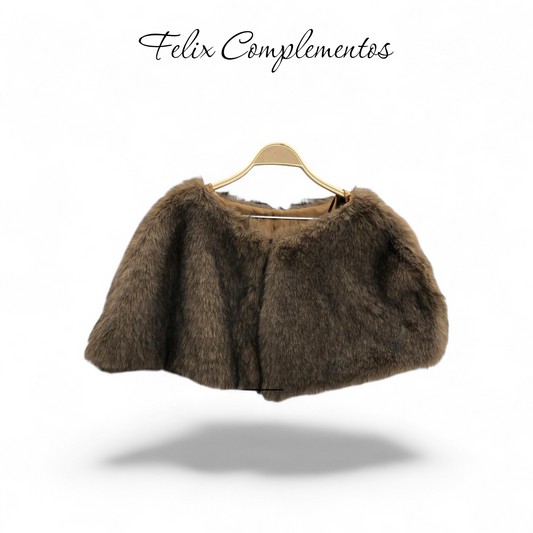 Capa de pelo marron