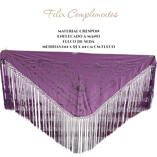 Manton morado grisaceo (modelo B)