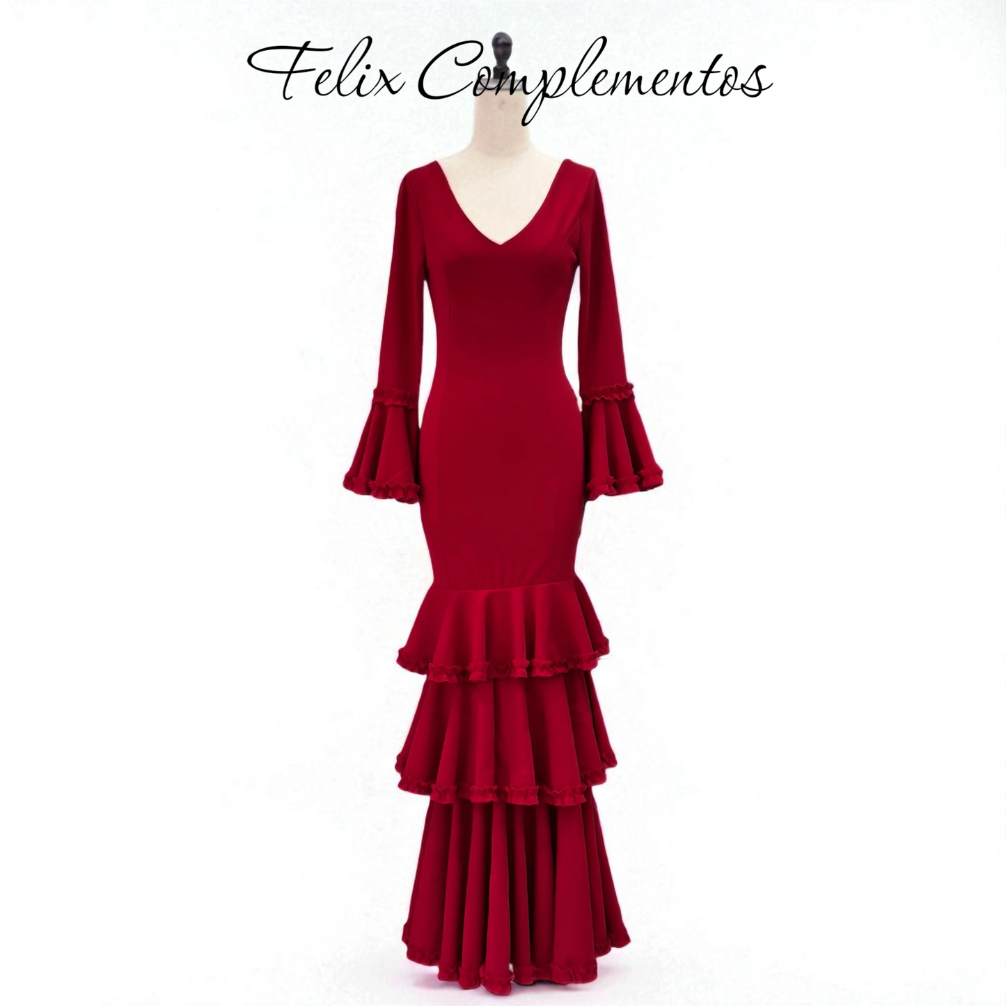 Vestido flamenca rojo  (M2)