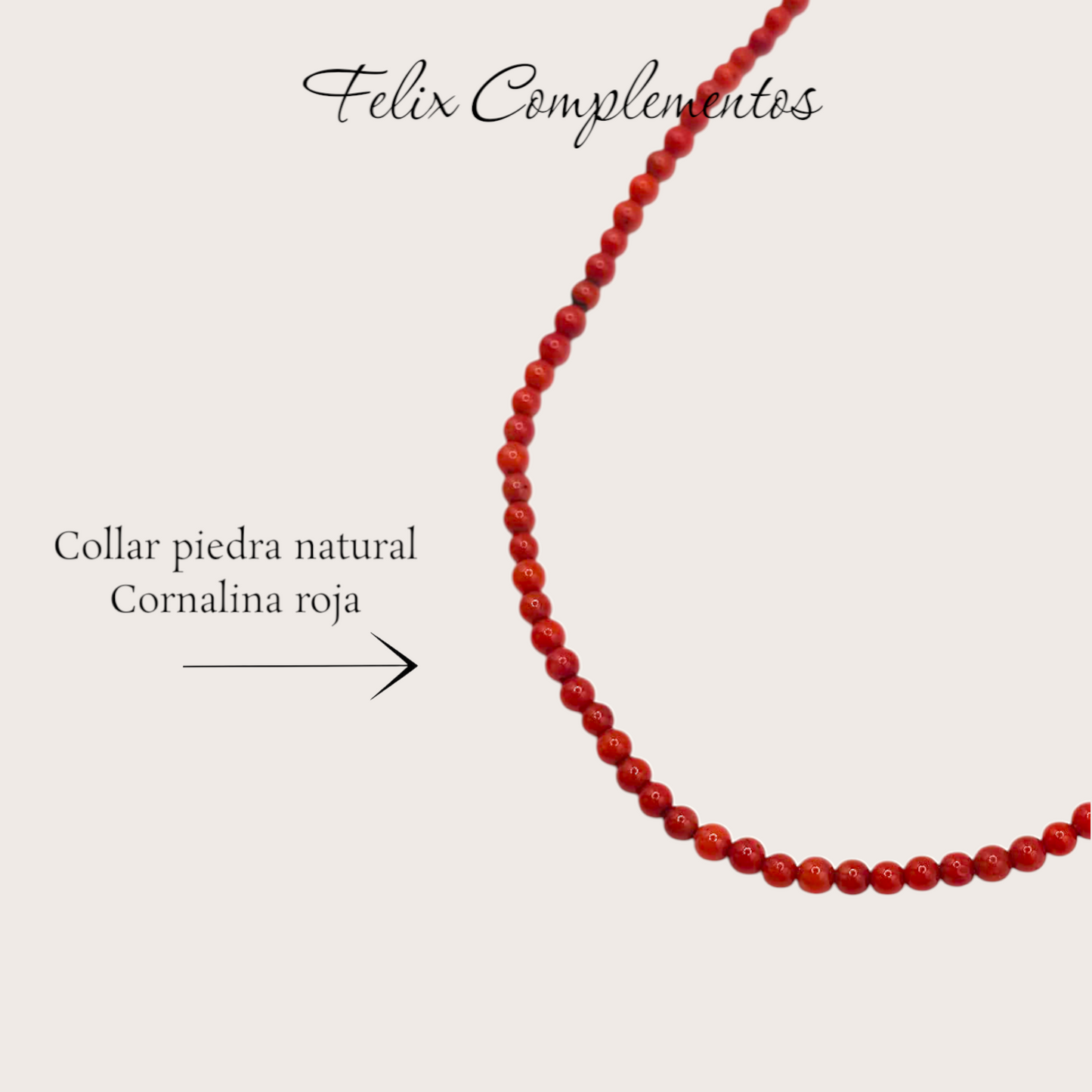 Grande colar de coral