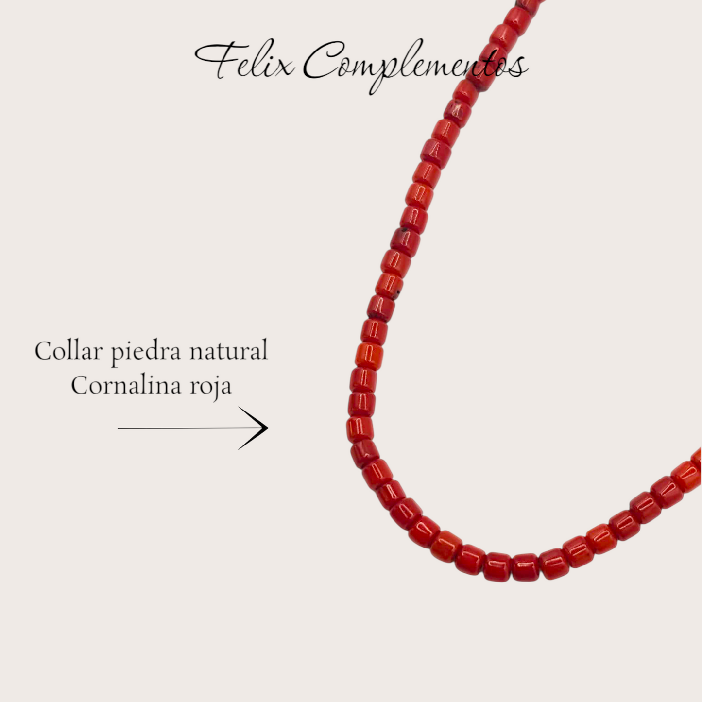 Grande colar de coral