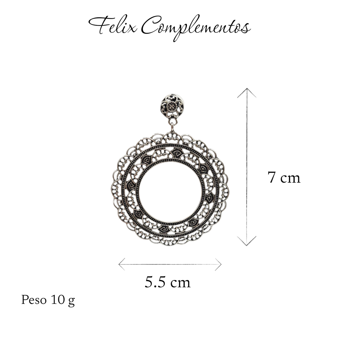 Pendiente Plateado viejo (M4)