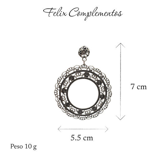 Pendiente Plateado viejo (M4)