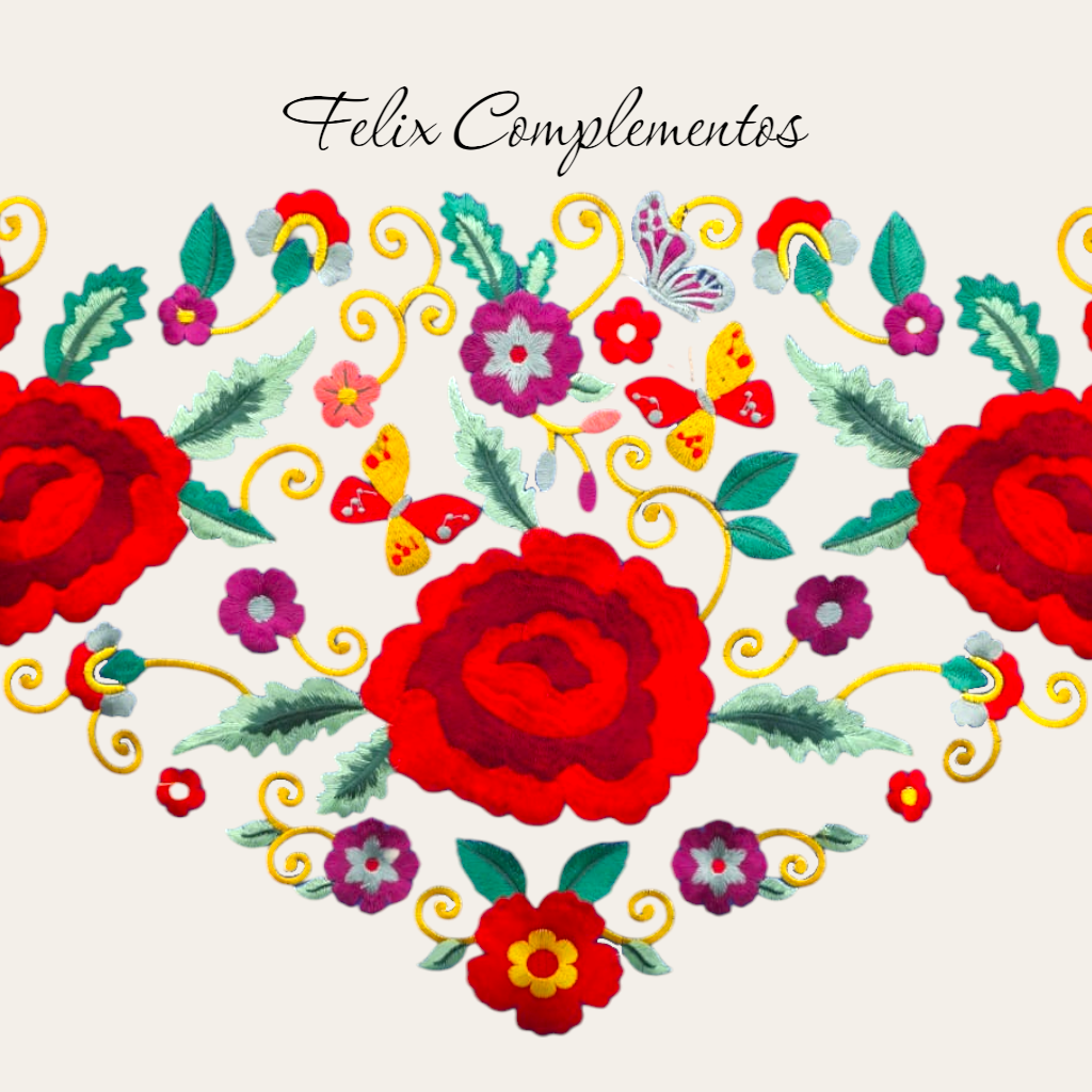 Manton Tres Rosas Beige