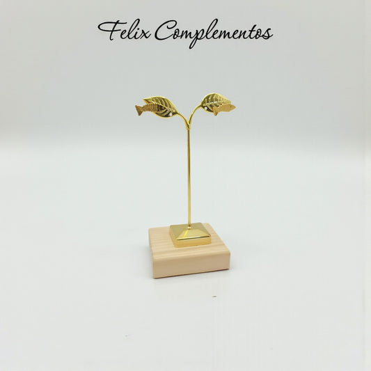 Pendiente pez dorado