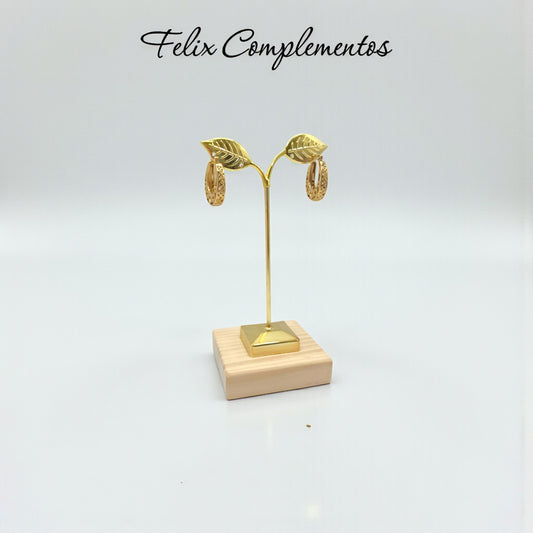 Pendiente filigrana Dorada