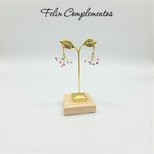 Pendiente ojas caidas