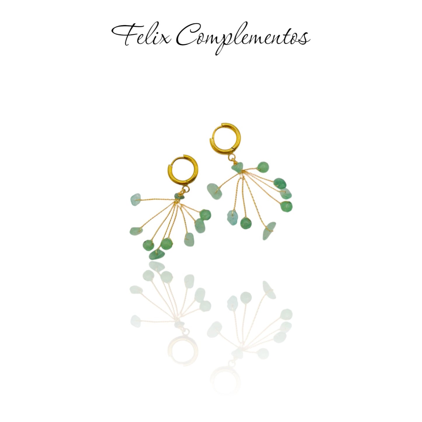 Pendiente ojas caidas