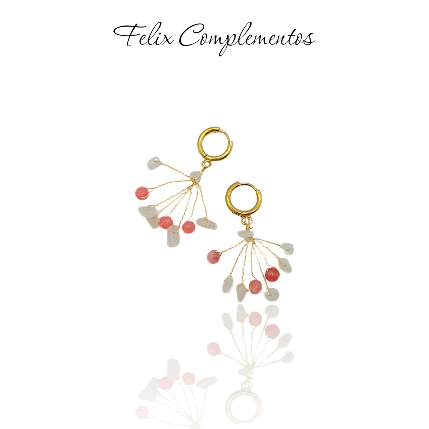 Pendiente ojas caidas