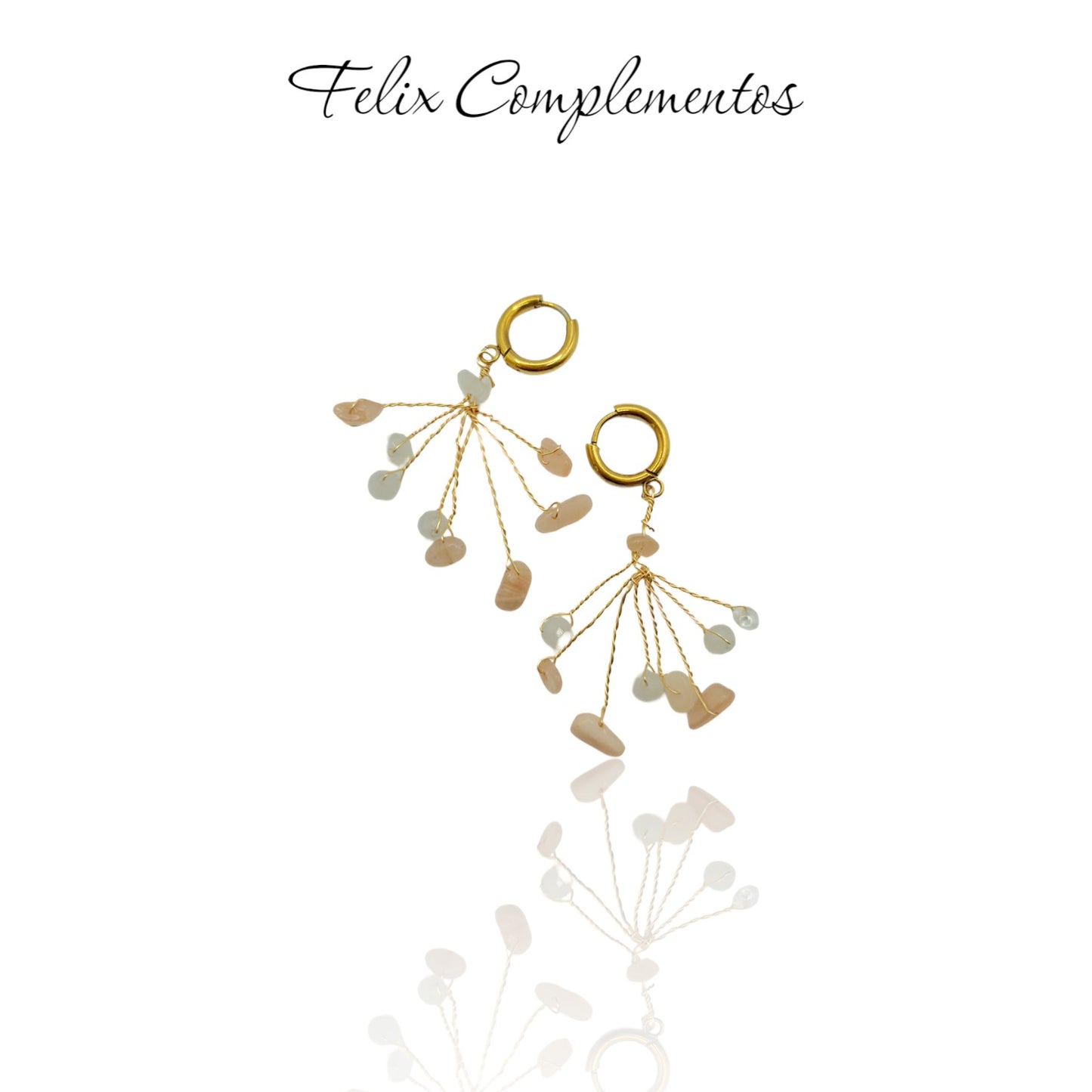 Pendiente ojas caidas