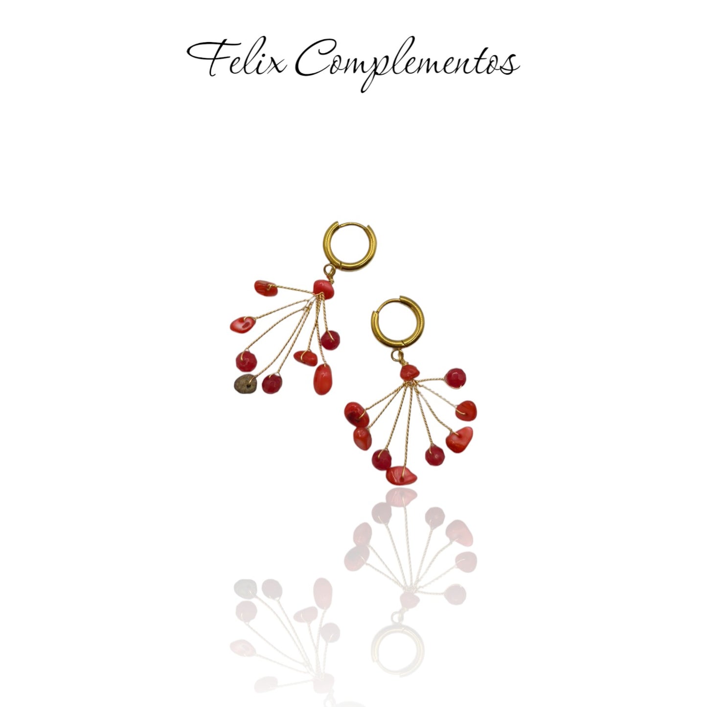 Pendiente ojas caidas