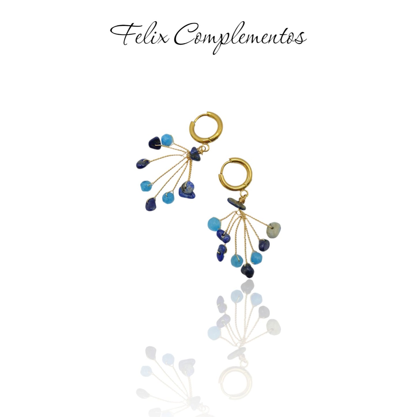 Pendiente ojas caidas