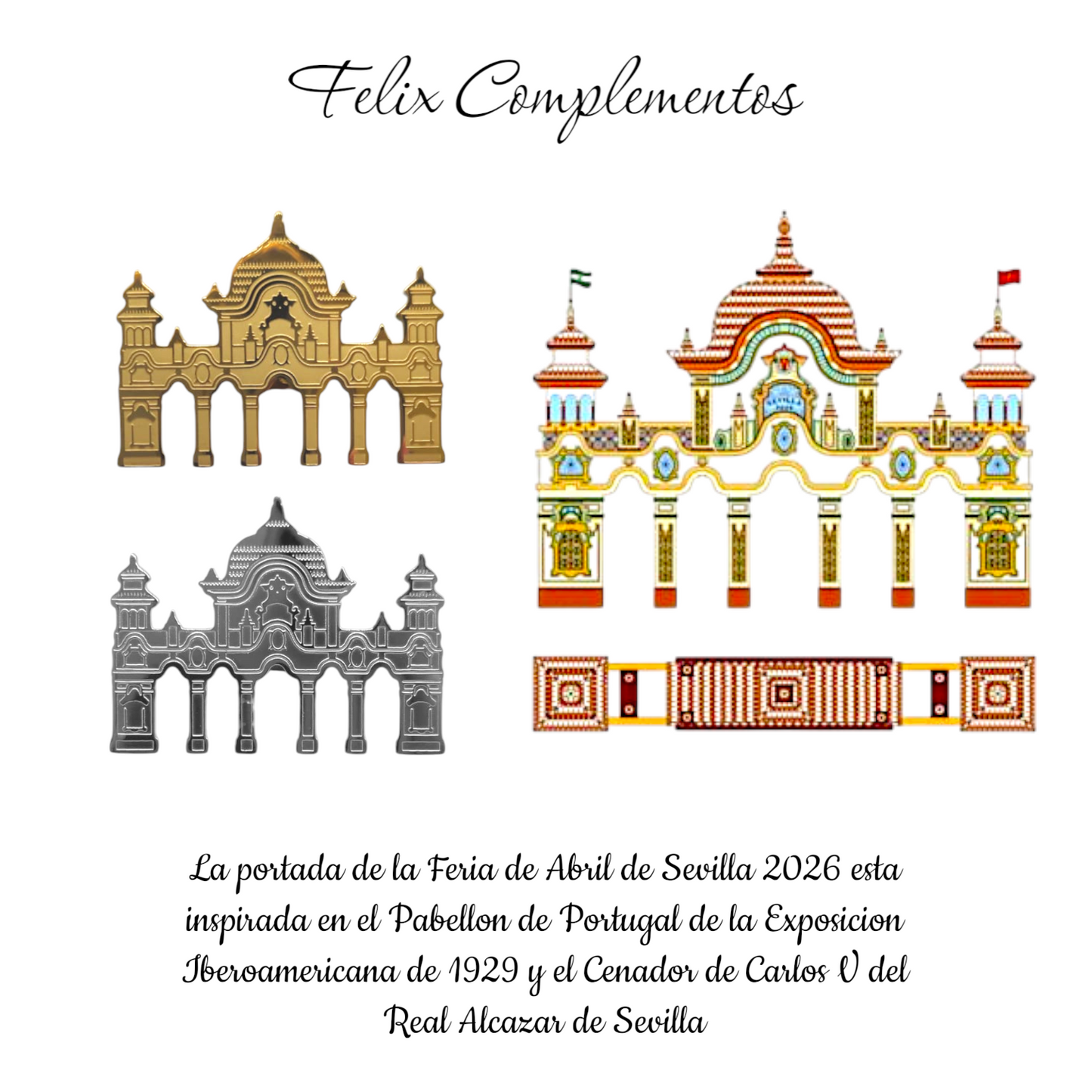 Pin Feria 2026 Pabellon de Portugal Acero inoxidable