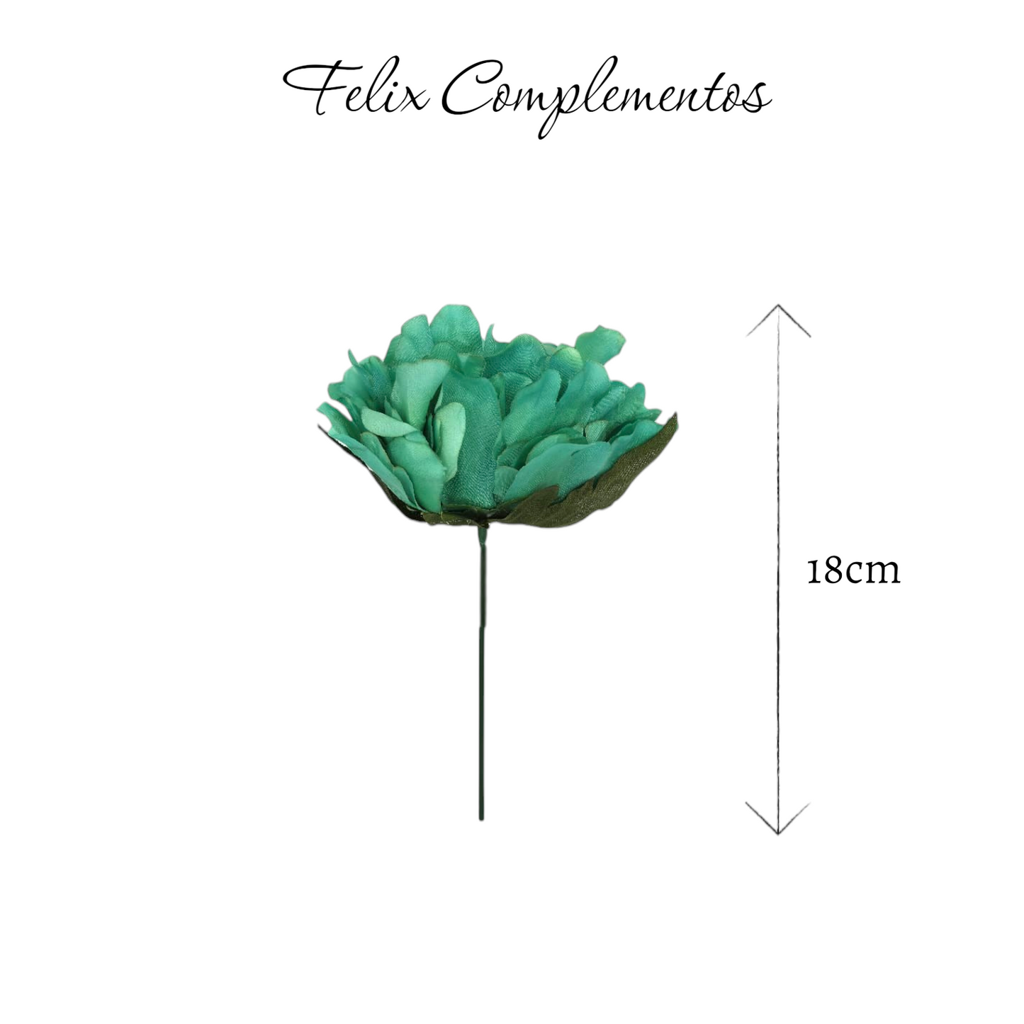 Peonia verde aguamarina