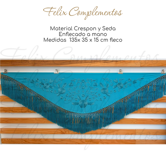 Manton Mediano Ros Azul