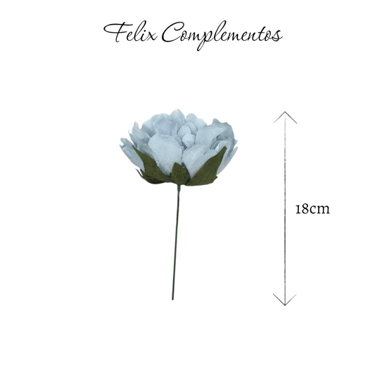 Peonia gris azulado