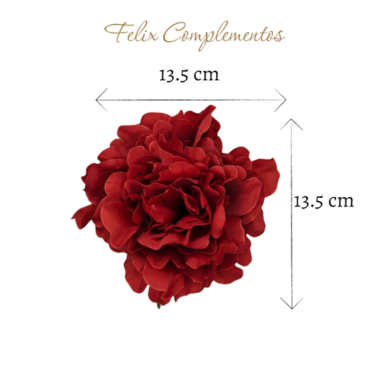 Peonia rojo carmesi