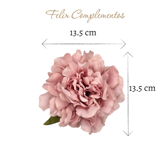 Crepe pink peony