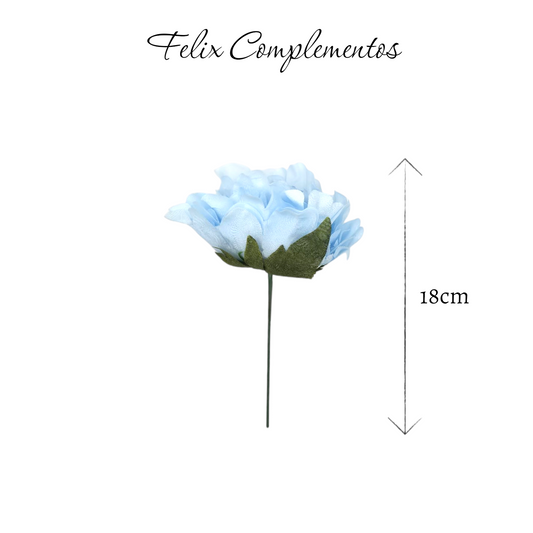 Peonia azul empolvado