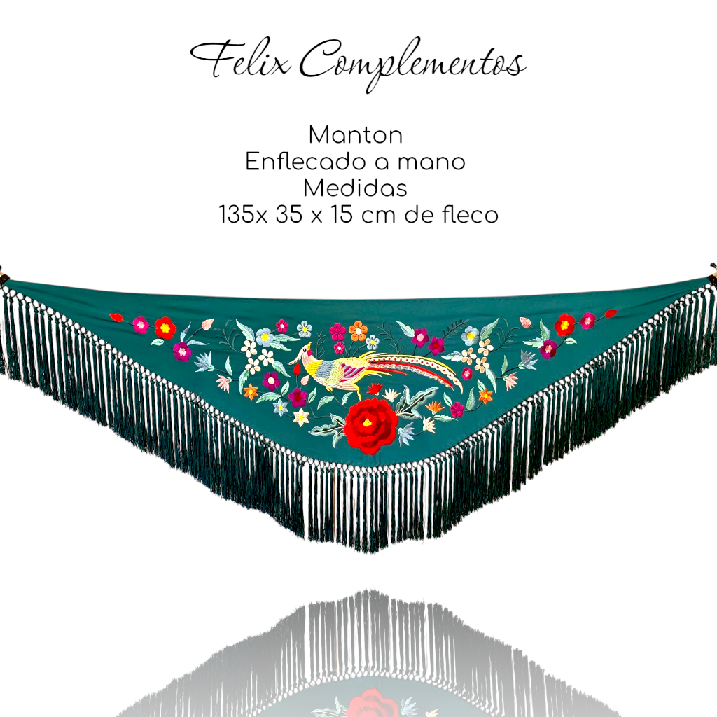 Manton Cadete Avis Verde Botella