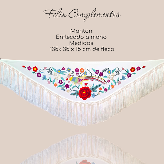 Manton Cadete Avis Blanco