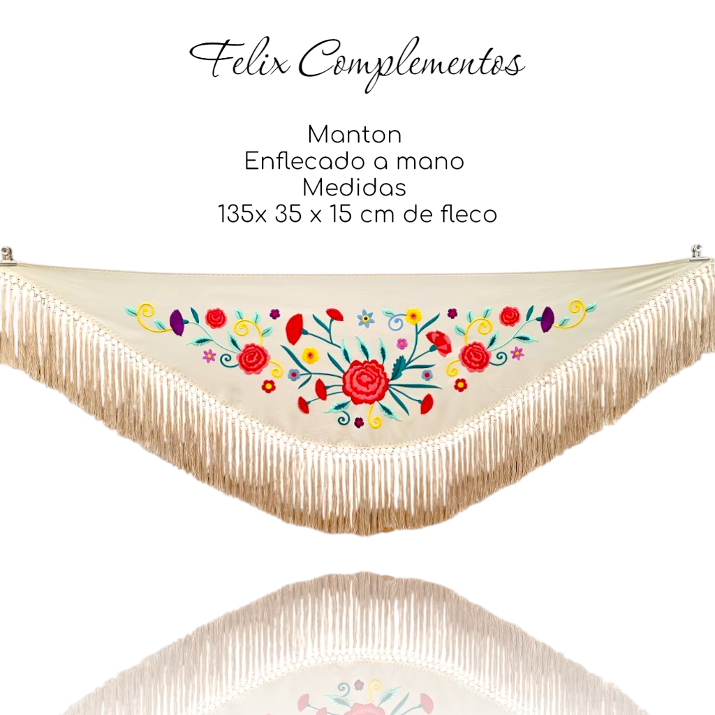 Manton Cadete Clavelito Beige