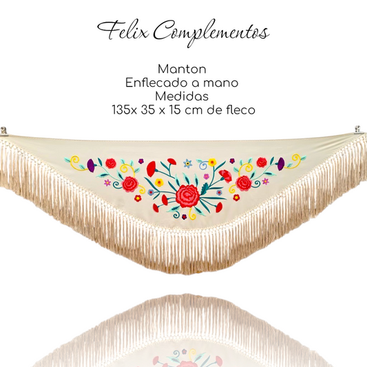 Manton Cadete Clavelito Beige