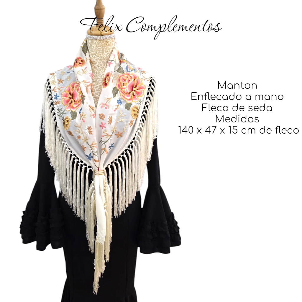 Manton Amanecer Blanco (Fleco Corto)