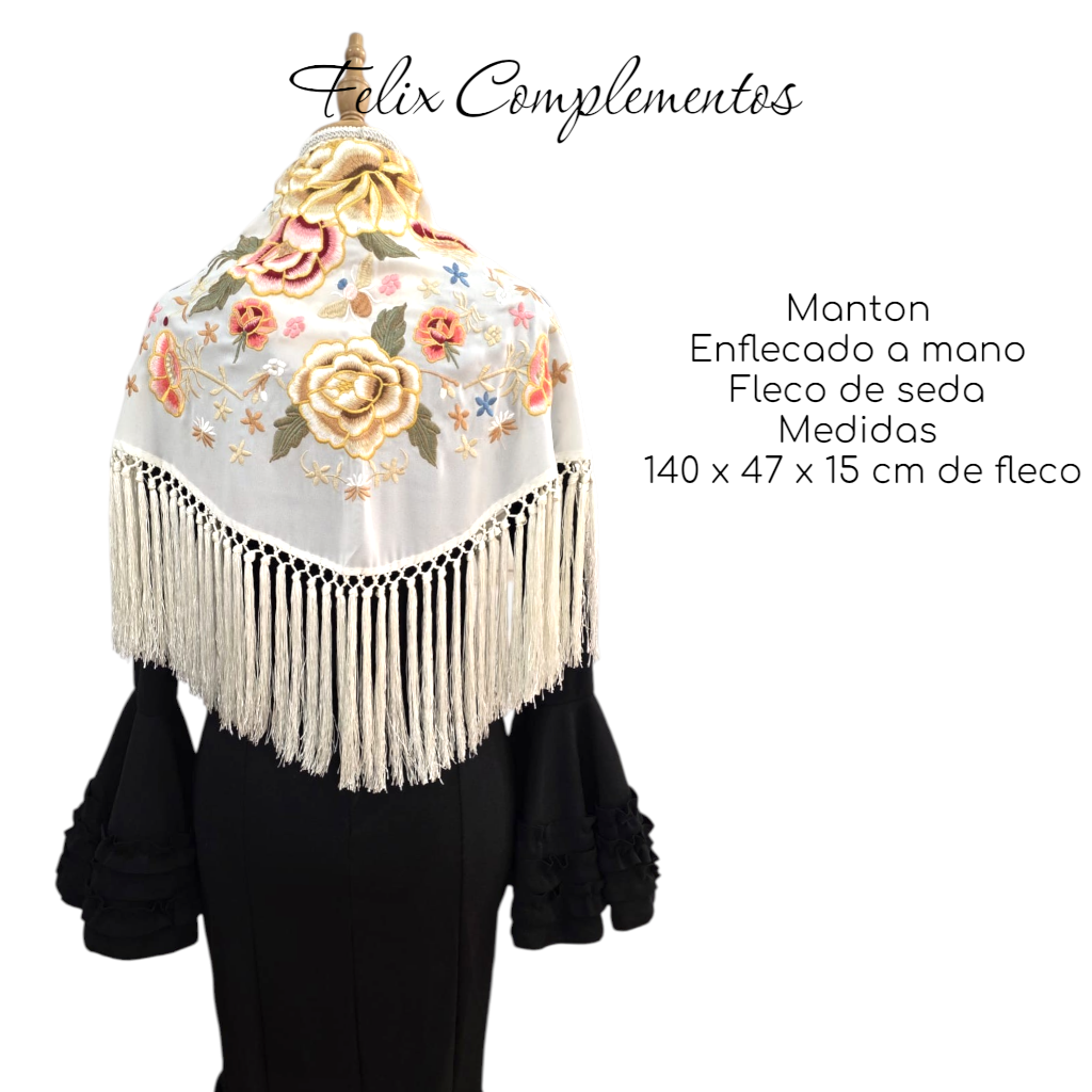 Manton Amanecer Blanco (Fleco Corto)