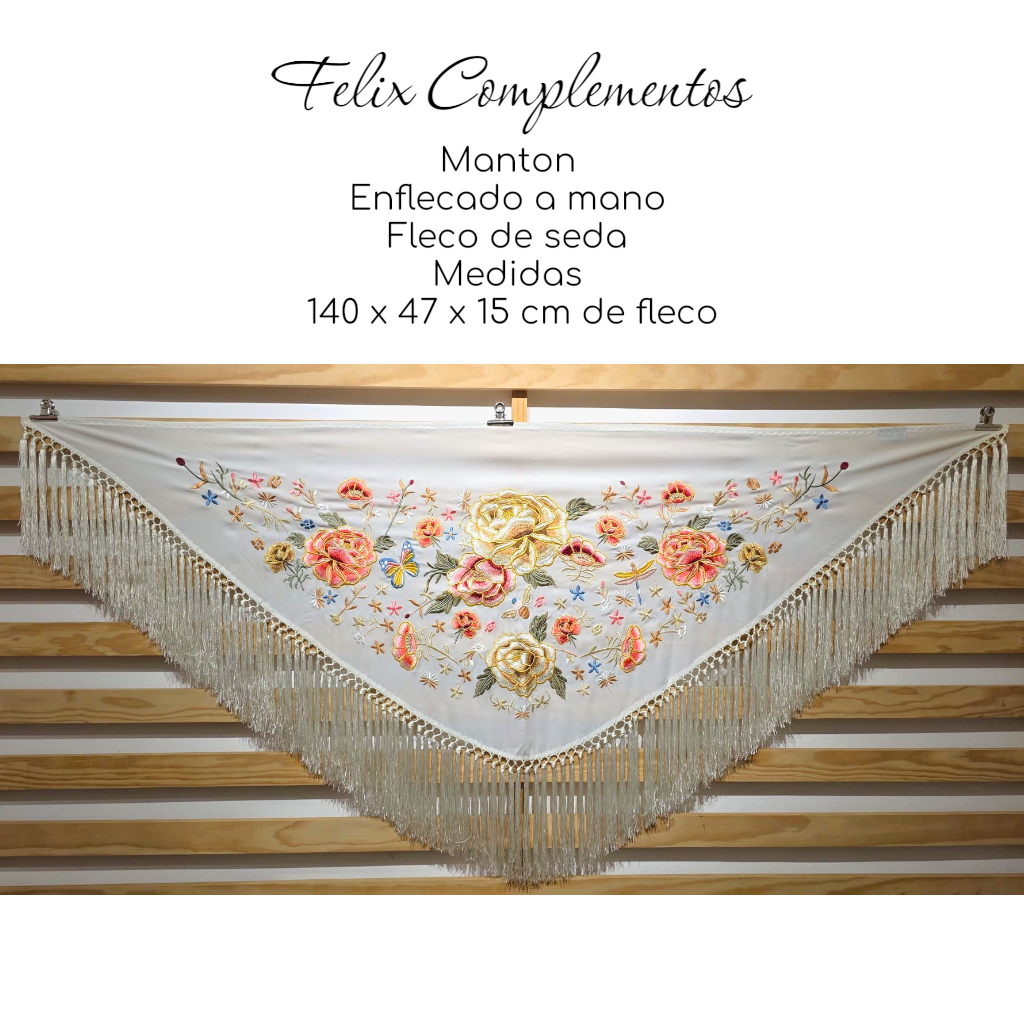 Manton Amanecer Blanco (Fleco Corto)