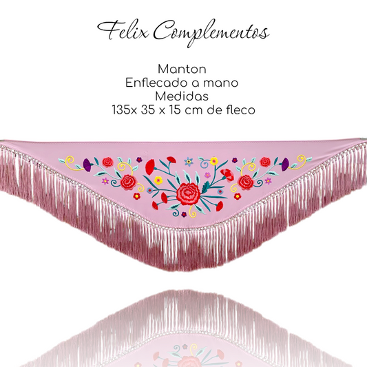 Manton Cadete Clavelito Rosa