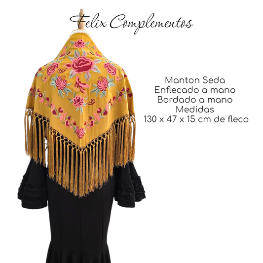 Manton Lienzo Mostaza