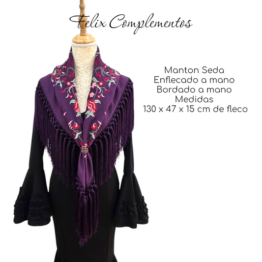 Manton Lienzo Morado